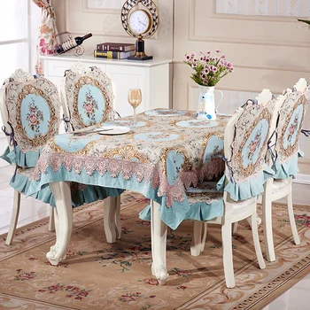 European Chenille Jacquard Tablecloth Rectangular Vintage Floral Chair Cover Set Lace Embroidery Dining Table Cover Home Decor
European Chenille Jacquard Tablecloth Rectangular Vintage Floral Chair Cover Set Lace Embroidery Dining Table Cover Home Decor