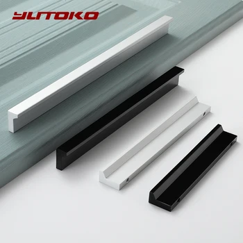 YUTOKO Cabinet Handles Silver Cabinet Drawer Solid Zinc Alloy American Modern Simple Black Wardrobe Door Cabinet Hardware
YUTOKO Cabinet Handles Silver Cabinet Drawer Solid Zinc Alloy American Modern Simple Black Wardrobe Door Cabinet Hardware