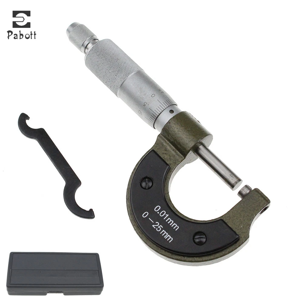 Outside Micrometer 0-25mm Metric Carbide Gauge Standards Caliper Measurement Tools Teaching
Outside Micrometer 0-25mm Metric Carbide Gauge Standards Caliper Measurement Tools Teaching