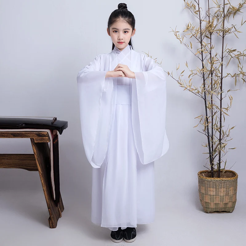 Китайская древняя одежда для выступлений мальчиков ханьфу девочек дня рождения
