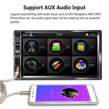 Auto MP5 Player MP5 Player 2DIN Car MP5 Player Automotive Automobile Bluetooth/FM/USB/AUX/TF 7inch
Auto MP5 Player MP5 Player 2DIN Car MP5 Player Automotive Automobile Bluetooth/FM/USB/AUX/TF 7inch