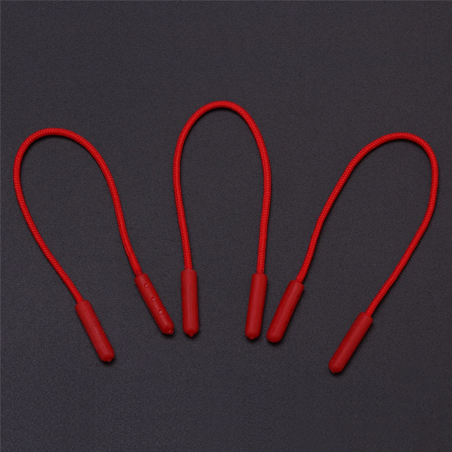 Description Picture 3 of item50pcs Zip Puller With string injection molding Zipper Pulls Cord Replacement fastener Slider Jacket Backpack Garment Suitcase