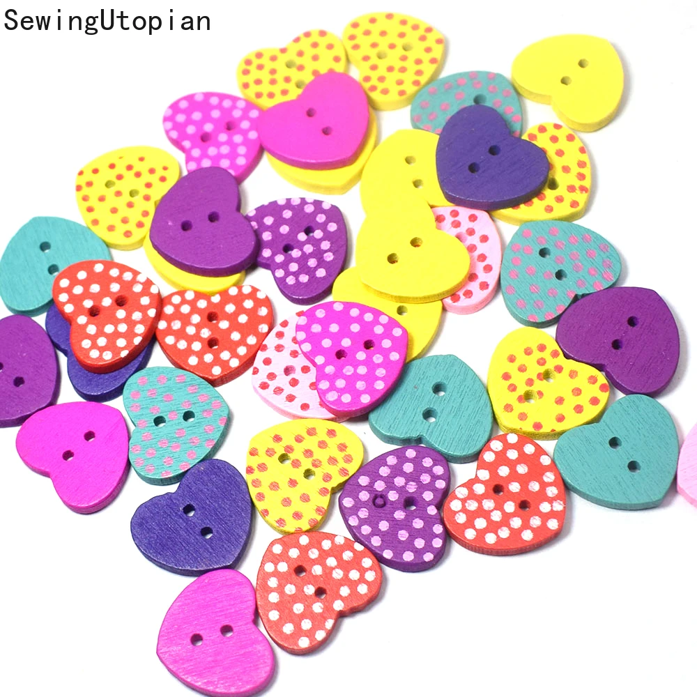 300PCS 15MM Cartoon Heart Wood Buttons for Sewing Scrapbooking Clothing Headwear Handmade Crafts Home Decor Accessories DIY
300PCS 15MM Cartoon Heart Wood Buttons for Sewing Scrapbooking Clothing Headwear Handmade Crafts Home Decor Accessories DIY