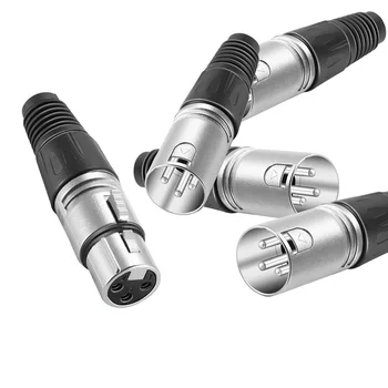 10pair Universal Tools Portable Easy Install 3 Pin Home Audio Cable XLR High Conductivity Alloy Connector Male Female Durable
10pair Universal Tools Portable Easy Install 3 Pin Home Audio Cable XLR High Conductivity Alloy Connector Male Female Durable