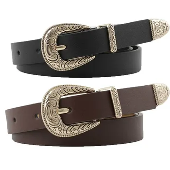 Adult Women Faux Leather Belt 2020 New Fashion Decorative Carved Belt Designer Ladies Retro Three-piece Comfortable Buckle Belt
Adult Women Faux Leather Belt 2020 New Fashion Decorative Carved Belt Designer Ladies Retro Three-piece Comfortable Buckle Belt
