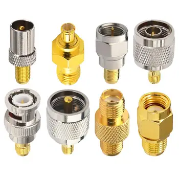 8 Type Set SMA Adapter Kits SMA Female to MCX TV SMA F N BNC UHF RP SMA Male Straight Nickel Gold Plated Test Converter
8 Type Set SMA Adapter Kits SMA Female to MCX TV SMA F N BNC UHF RP SMA Male Straight Nickel Gold Plated Test Converter