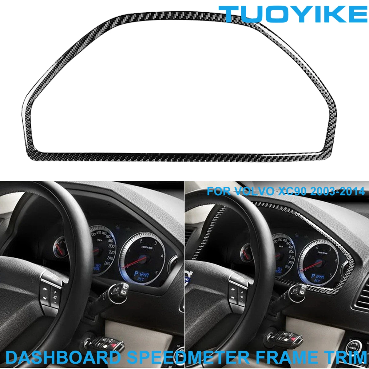LHD RHD Car Styling Carbon Fiber Dashboard Speedmeter Decorative Surround Trim Cover Panel Sticker For VOLVO XC90 2003-2014
LHD RHD Car Styling Carbon Fiber Dashboard Speedmeter Decorative Surround Trim Cover Panel Sticker For VOLVO XC90 2003-2014