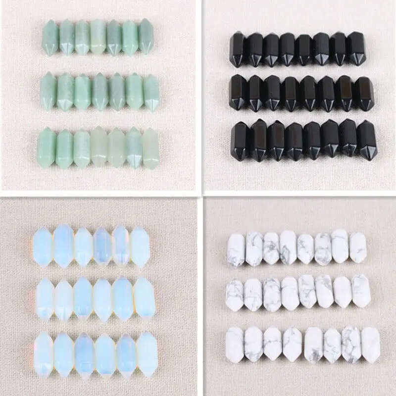 10pcs Natural Amethyst Quartz Obelisk Crystal Wand Double Point Healing Stones Natural Stones and Minerals
10pcs Natural Amethyst Quartz Obelisk Crystal Wand Double Point Healing Stones Natural Stones and Minerals