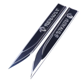 1Pair 3D metal Car Fender side Badge Decal Sticker for Renault Megane Latitude Vel Satis captur FRENDZY koleos Auto accessories
1Pair 3D metal Car Fender side Badge Decal Sticker for Renault Megane Latitude Vel Satis captur FRENDZY koleos Auto accessories
