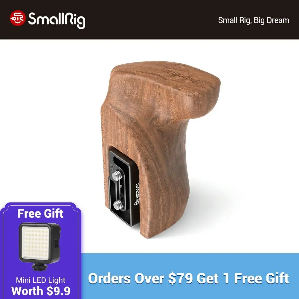 SmallRig DSLR Camera Quick Release Ergonomic Wooden Grip For Z CAM E2 Series Cameras With Integrated Allen Wrench DIY Rig- 2457
SmallRig DSLR Camera Quick Release Ergonomic Wooden Grip For Z CAM E2 Series Cameras With Integrated Allen Wrench DIY Rig- 2457