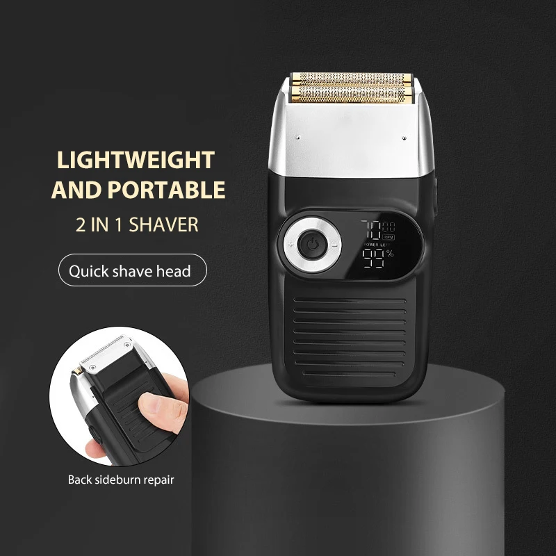 Hot Sale Reciprocating Electric Razor Fashion Portable Men'S Razor Double Net Strong Power Professional Hair Clipper
Hot Sale Reciprocating Electric Razor Fashion Portable Men'S Razor Double Net Strong Power Professional Hair Clipper