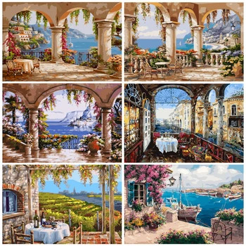 HUACAN Painting By Numbers Seascape Drawing On Canvas DIY Coloring By Number House Hand Painted Paintings Scenery Art Home Decor
HUACAN Painting By Numbers Seascape Drawing On Canvas DIY Coloring By Number House Hand Painted Paintings Scenery Art Home Decor