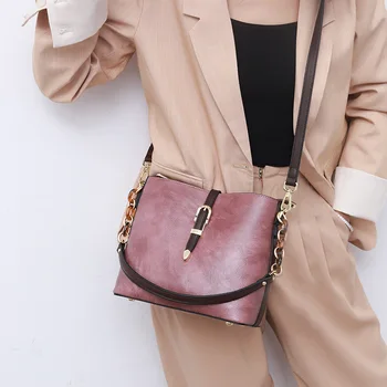 Bag Women's 2020 New Style Fashion Over-the-shoulder Bag/Handbag Simple Women's Bucket Bag
Bag Women's 2020 New Style Fashion Over-the-shoulder Bag/Handbag Simple Women's Bucket Bag