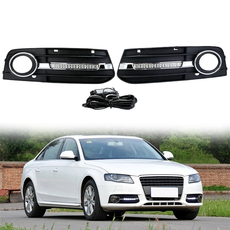 Grill Light Front Daytime Running Light Fog Light Cover Grille for Audi A4 A4L B8 2009-2012 8KD80768201C 8KD80768101C
Grill Light Front Daytime Running Light Fog Light Cover Grille for Audi A4 A4L B8 2009-2012 8KD80768201C 8KD80768101C