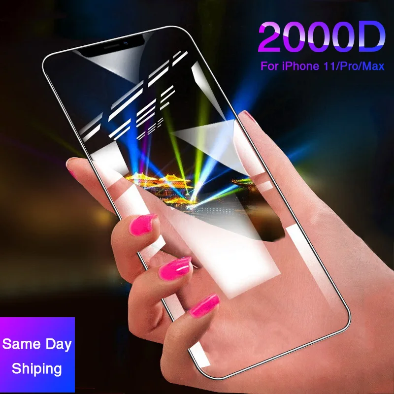 2000D Curved Edge Screen Protector On The For iPhone 11 Pro X XS Max XR Protective Glass For iPhone 7 8 6 6S Plus Tempered Glass
2000D Curved Edge Screen Protector On The For iPhone 11 Pro X XS Max XR Protective Glass For iPhone 7 8 6 6S Plus Tempered Glass