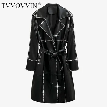 TVVOVVIN New Autumn 2020 Winter Turn-down Collar Full Sleeves Beading High Waist PU Leather Long Windbreaker Female Jacket 27M8
TVVOVVIN New Autumn 2020 Winter Turn-down Collar Full Sleeves Beading High Waist PU Leather Long Windbreaker Female Jacket 27M8