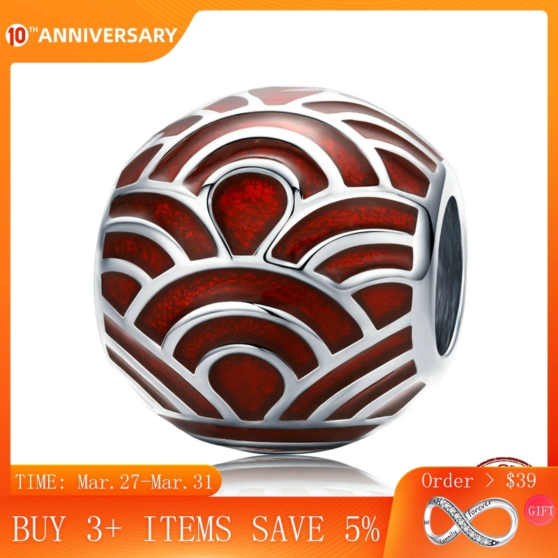 CodeMonkey 925 Sterling SilverRed Wave Pattern Round Beads for Women Jewelry Making Enamel Charm fit Original 925 Bracelet C133
CodeMonkey 925 Sterling SilverRed Wave Pattern Round Beads for Women Jewelry Making Enamel Charm fit Original 925 Bracelet C133