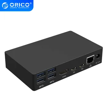 ORICO SDB1 Type-C Universal Docking Station 6 USB3.0-A ports and Type-C PD DC 12V Power Supply RJ45 HDMI 4K Audio Expansion Dock
ORICO SDB1 Type-C Universal Docking Station 6 USB3.0-A ports and Type-C PD DC 12V Power Supply RJ45 HDMI 4K Audio Expansion Dock