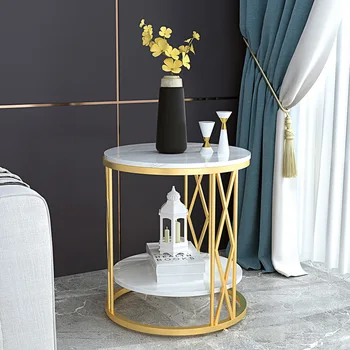 Nordic simple iron marble tea table light luxury living room creative small round table multi-functional household furniture
Nordic simple iron marble tea table light luxury living room creative small round table multi-functional household furniture