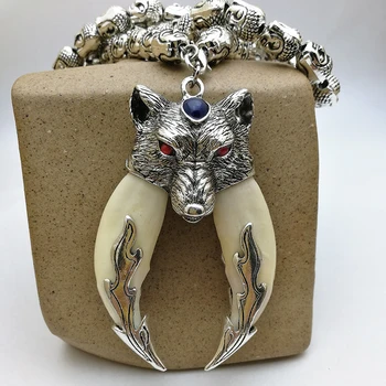 Wolf tooth pendant necklace fidelity dog teeth double pack silver evil protect peace men born year gifts Buddha head chain
Wolf tooth pendant necklace fidelity dog teeth double pack silver evil protect peace men born year gifts Buddha head chain
