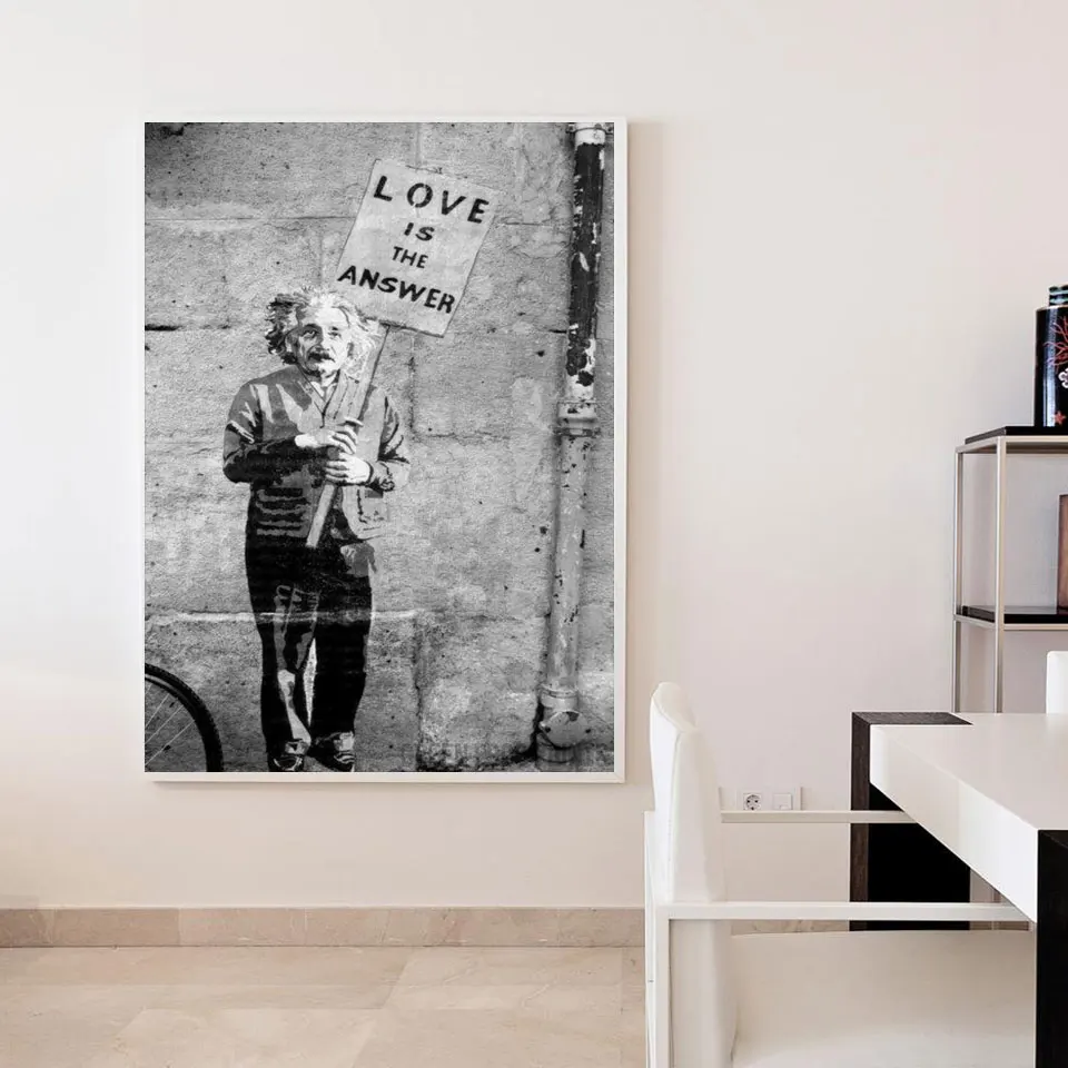 paintings wall art banksy art love is the answer