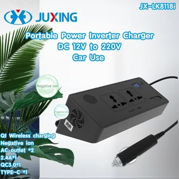 JUXING Portable Pure Sine Wave DC12V-24V Car Power Inverter 1000W with Wireless Charger Phone Holder for Travel SUV, Vehicle,Car
JUXING Portable Pure Sine Wave DC12V-24V Car Power Inverter 1000W with Wireless Charger Phone Holder for Travel SUV, Vehicle,Car