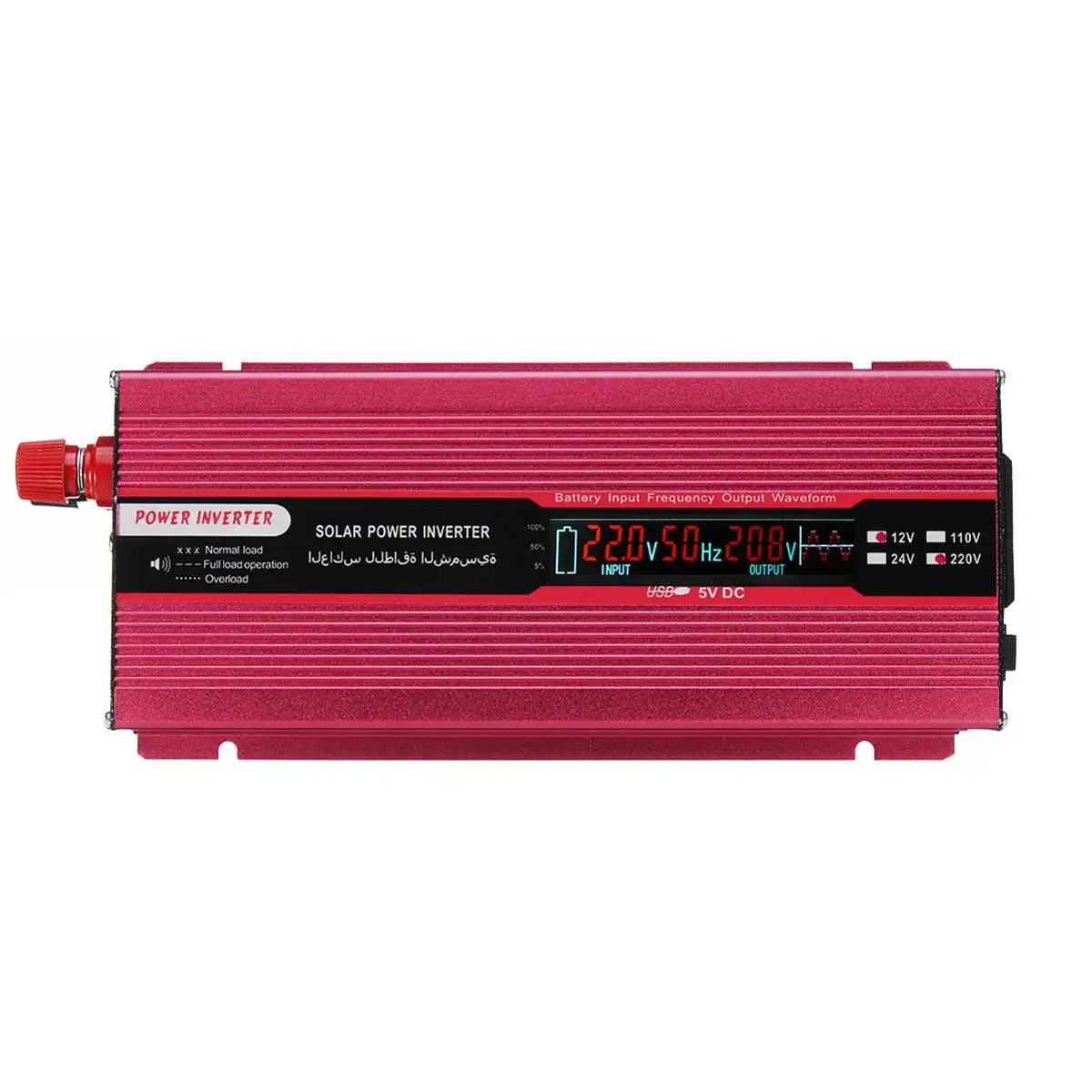 2000W Inverter DC 12V/24V to AC 220V/110V Voltage Transformer Sine Wave Solar Power Inverter Smart LCD Display Car Power
2000W Inverter DC 12V/24V to AC 220V/110V Voltage Transformer Sine Wave Solar Power Inverter Smart LCD Display Car Power