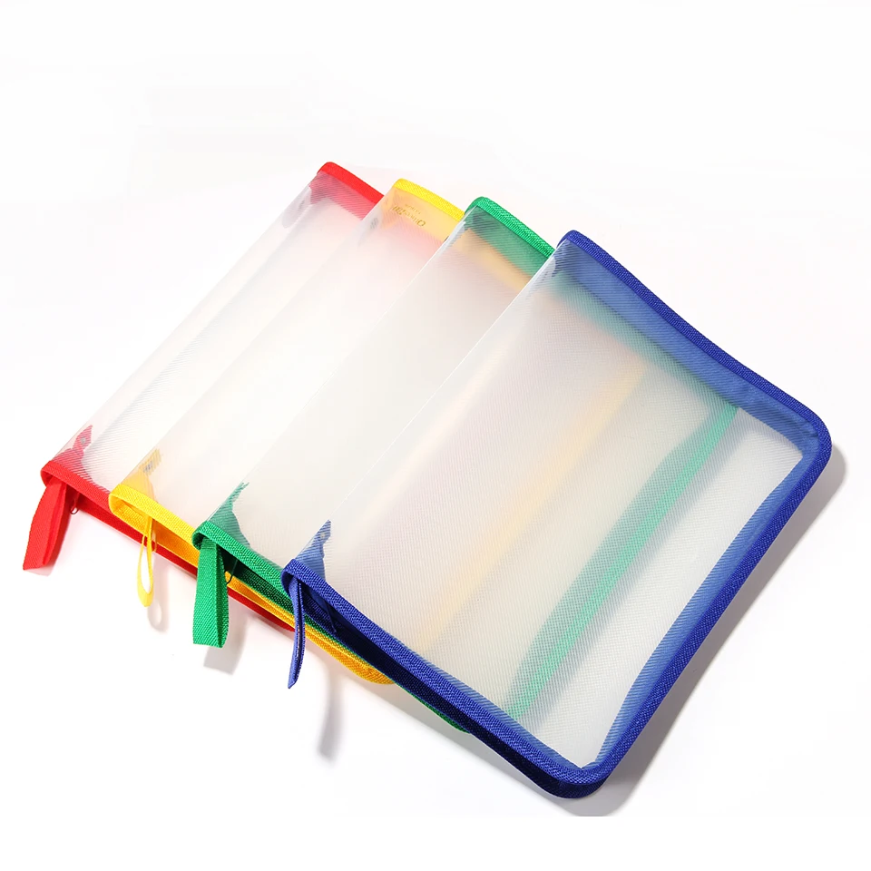 A4 zipper folder thickened file bag waterproof storage bag transparent twill information kit file folder student office supplies
A4 zipper folder thickened file bag waterproof storage bag transparent twill information kit file folder student office supplies