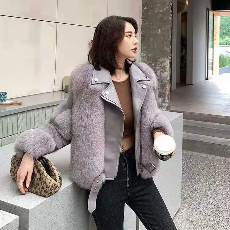 Cotday Turn-down Collar Sheepskin Leather Short Slim Thick Casual 2020 Hot Sale Korea Women's Winter Warm Female Faux Fur Coat
Cotday Turn-down Collar Sheepskin Leather Short Slim Thick Casual 2020 Hot Sale Korea Women's Winter Warm Female Faux Fur Coat