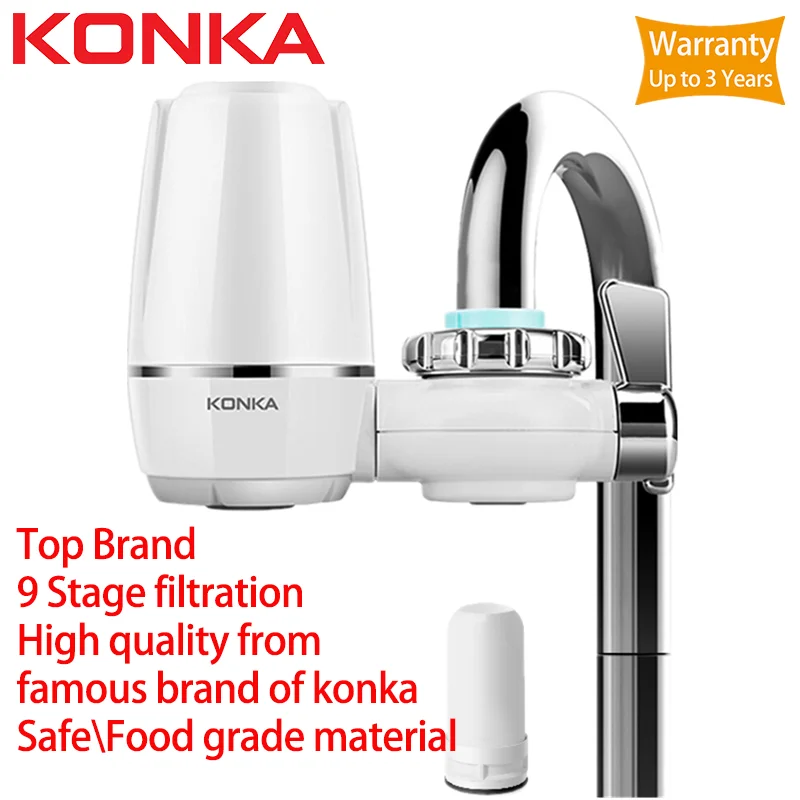 KONKA Water Filter for Household Kitchen Health Activated Carbon Tap Faucet water filter Purifier For Drinking filtro
KONKA Water Filter for Household Kitchen Health Activated Carbon Tap Faucet water filter Purifier For Drinking filtro