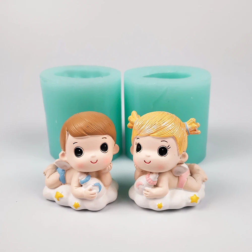 TS0277 Baby Birthday Candle Decoration Candles Clay Resin 3D Boy And Girl Creative Couples Moulds DIY Silicone Moulds PRZY
TS0277 Baby Birthday Candle Decoration Candles Clay Resin 3D Boy And Girl Creative Couples Moulds DIY Silicone Moulds PRZY