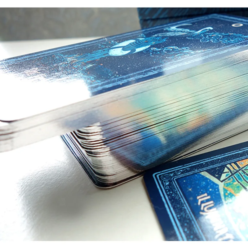 Full English Edition Silver Tarot Cards Board Game Cards Game Blue Eye Tarot Board Game For Family/Friends
Full English Edition Silver Tarot Cards Board Game Cards Game Blue Eye Tarot Board Game For Family/Friends