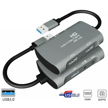 4K HD 1080P 60fps HDMI Video Capture Card USB 3.0 Mic Game Record Live Streaming Audio Four In One System Compatible
4K HD 1080P 60fps HDMI Video Capture Card USB 3.0 Mic Game Record Live Streaming Audio Four In One System Compatible