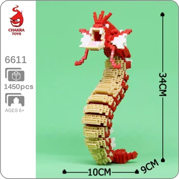 CHAKRA 6611 Red Gyarados 3D Model 1450pcs DIY Small Mini Diamond Blocks Bricks Building Toy for Children no Box
CHAKRA 6611 Red Gyarados 3D Model 1450pcs DIY Small Mini Diamond Blocks Bricks Building Toy for Children no Box