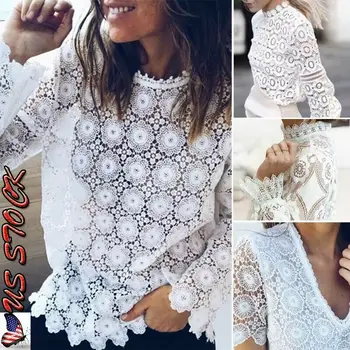 Fashion Lace Women Casual Soft Cotton Blouse Shirt Long
Fashion Lace Women Casual Soft Cotton Blouse Shirt Long