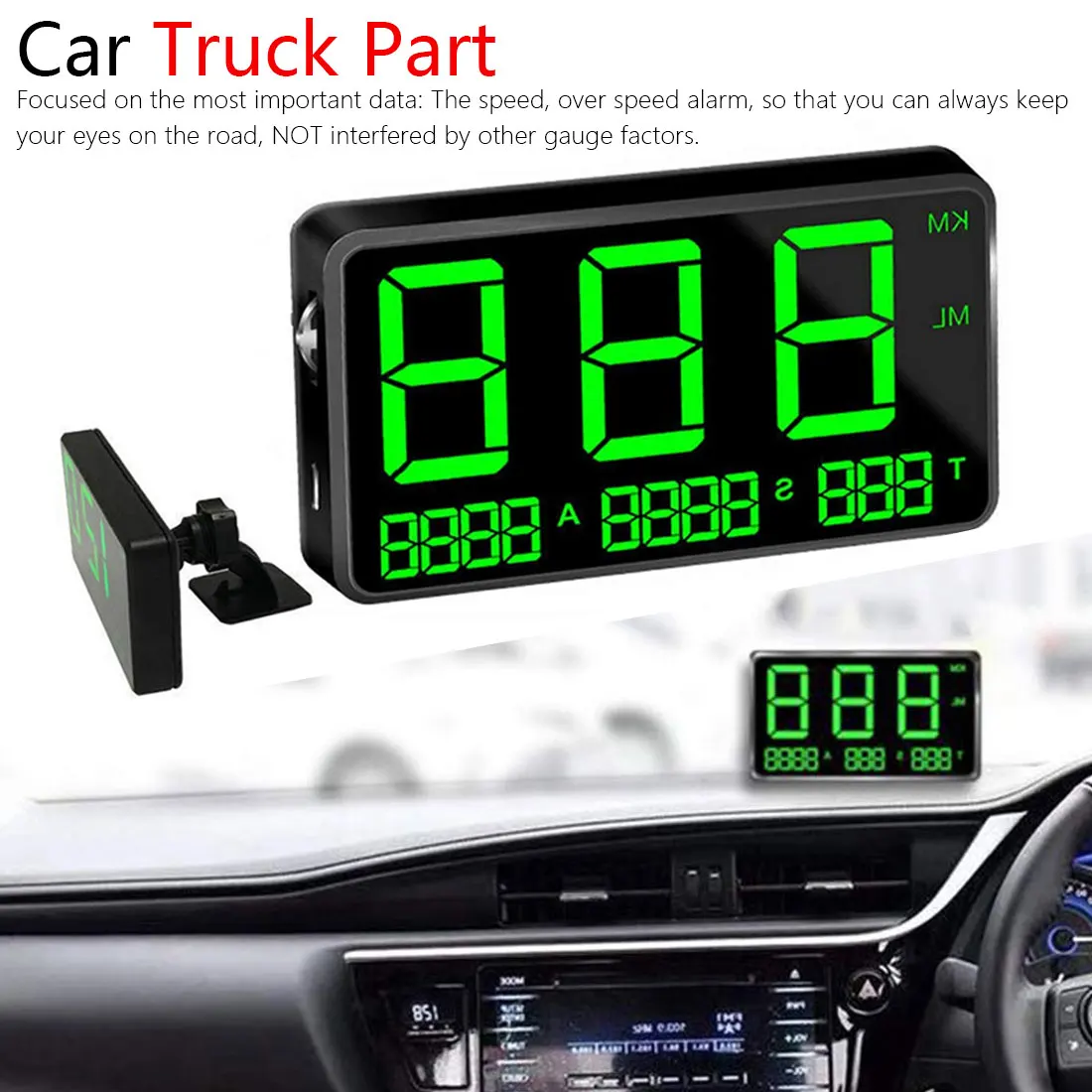 Universal Gps Hud Speedometer Head Up Display Car Speed Display With Over Speed Alarm Bracelet
Universal Gps Hud Speedometer Head Up Display Car Speed Display With Over Speed Alarm Bracelet