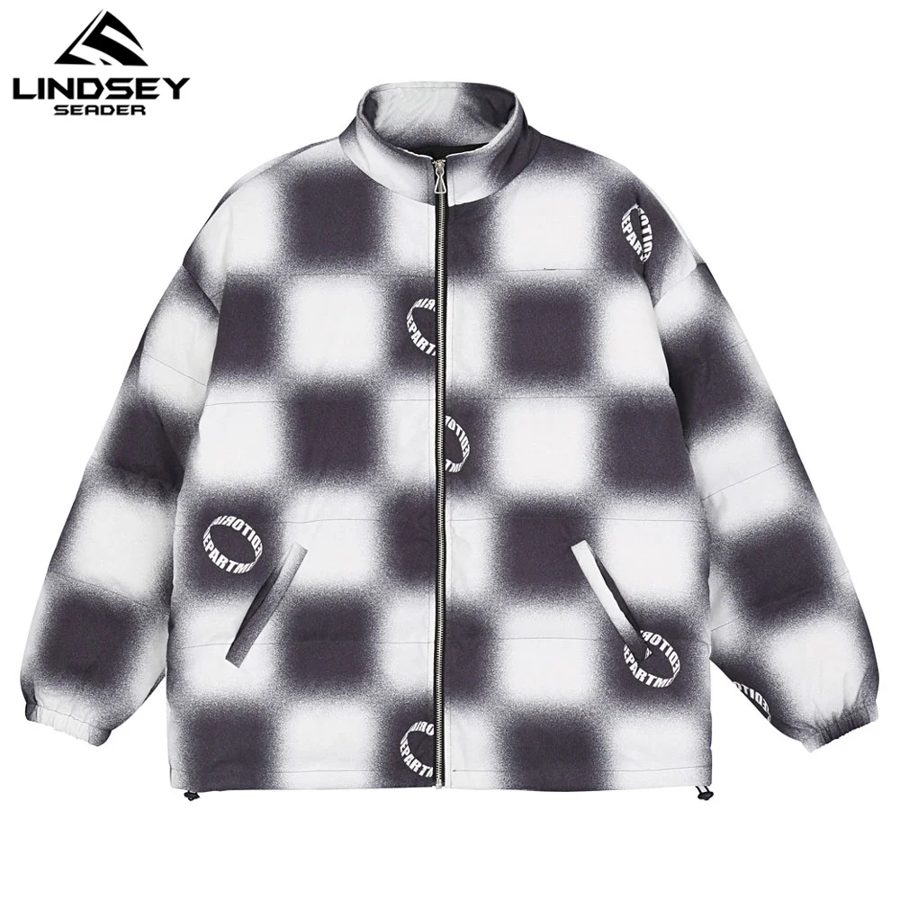 LINDSEY SEADER Men's Winter Warm Jacket Coat Vintage Checked Plaid Heated Padded Puffer Jacket Oversize Male Parka Men Clothing
LINDSEY SEADER Men's Winter Warm Jacket Coat Vintage Checked Plaid Heated Padded Puffer Jacket Oversize Male Parka Men Clothing
