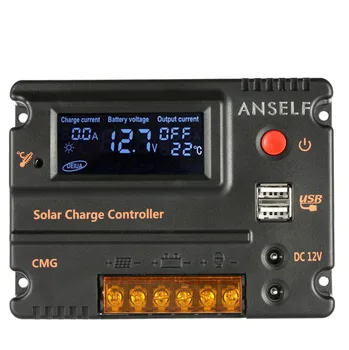 Solar Charge Controller Panel Battery Regulator Auto Switch Overload Protection Temperature Compensation Solar Controller 10/20A
Solar Charge Controller Panel Battery Regulator Auto Switch Overload Protection Temperature Compensation Solar Controller 10/20A