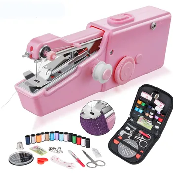 Portable Mini Hand Sewing Machine Electric Stitch Household Cordless Needlework Set for Quick Repairs DIY Clothes Stitchin
Portable Mini Hand Sewing Machine Electric Stitch Household Cordless Needlework Set for Quick Repairs DIY Clothes Stitchin