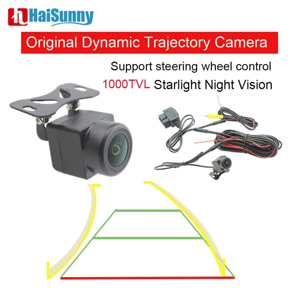 Night Vision Wide View Angle Horizontal Resolution 1000TVL Waterproof With OBD Control Reverse camera HD Dynamic Trajectory
Night Vision Wide View Angle Horizontal Resolution 1000TVL Waterproof With OBD Control Reverse camera HD Dynamic Trajectory