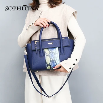 SOPHITINA Fashion Women Handbags Python Print Western Style Versatile Large Capacity Bags Adjustable Shoulder Strap Handbags E42
SOPHITINA Fashion Women Handbags Python Print Western Style Versatile Large Capacity Bags Adjustable Shoulder Strap Handbags E42