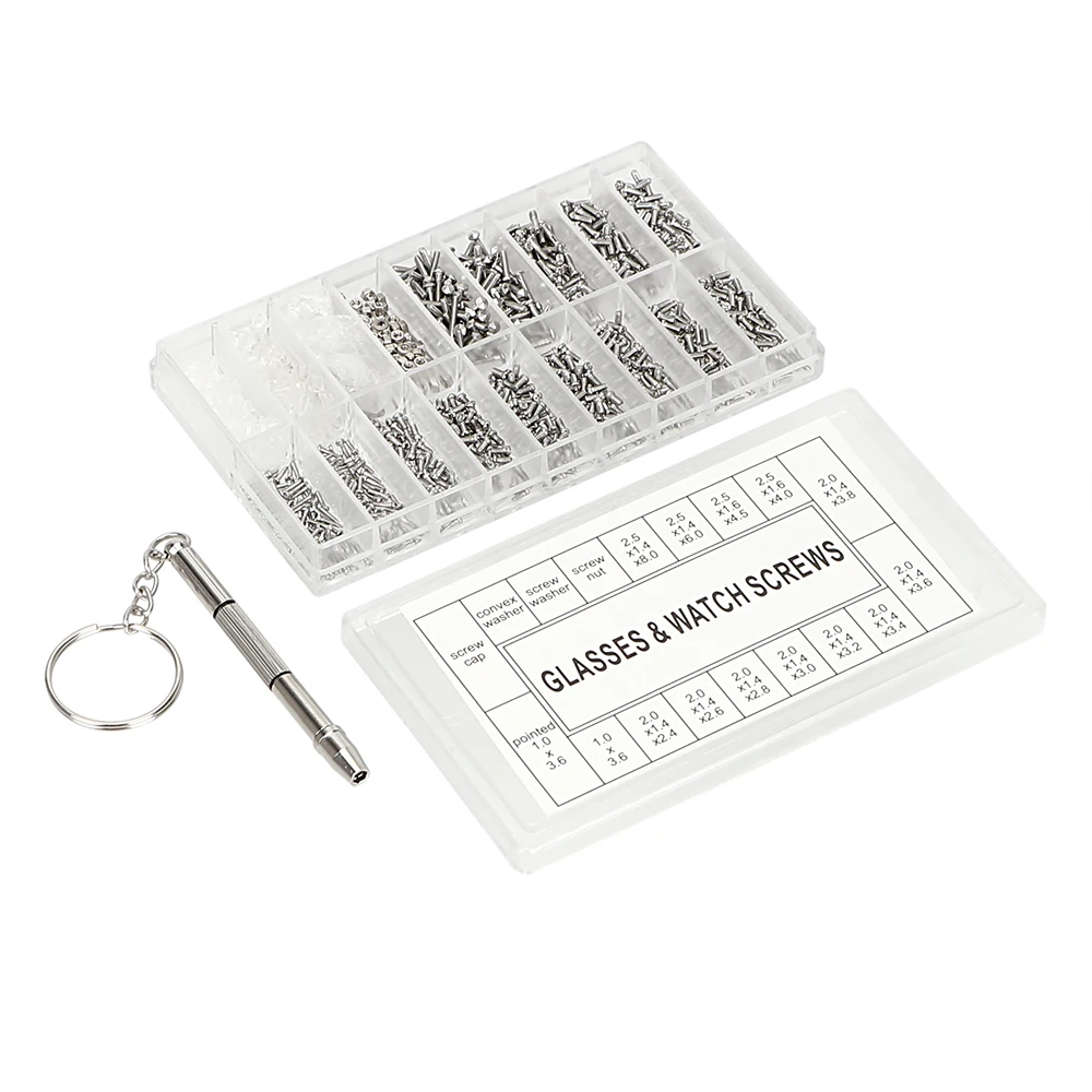 NICEYARD Stainless Steel Screws Nut and Screwdriver Micro Repair Tool Set For Glasses Sunglass Watch Spectacles Phone Tablet
NICEYARD Stainless Steel Screws Nut and Screwdriver Micro Repair Tool Set For Glasses Sunglass Watch Spectacles Phone Tablet
