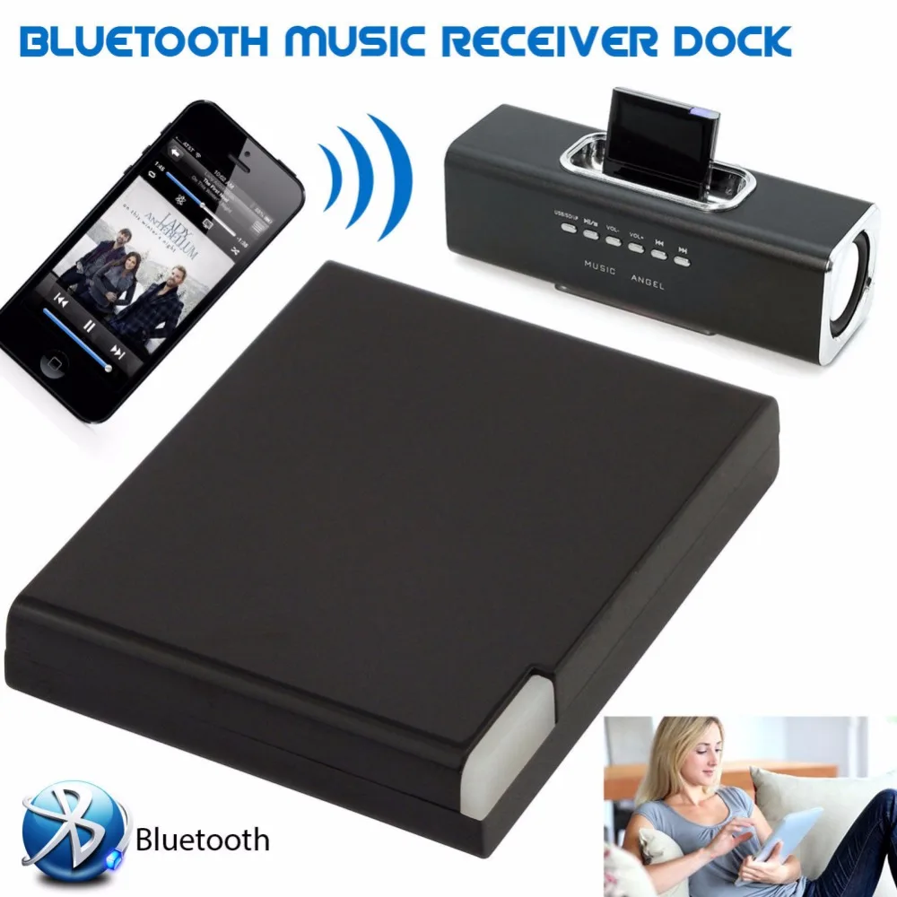 For iPhone Stereo Smartphone Adapter Bluetooth V2.0 A2DP Music Receiver Adapter for iPod 30 Pin Dock Docking Station Speaker
For iPhone Stereo Smartphone Adapter Bluetooth V2.0 A2DP Music Receiver Adapter for iPod 30 Pin Dock Docking Station Speaker