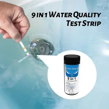50pcs/set 9-in-1 Drinking Water Test Strips Pool Testing Strips PH Test For Aquarium Swimming Pool
50pcs/set 9-in-1 Drinking Water Test Strips Pool Testing Strips PH Test For Aquarium Swimming Pool