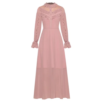 HIGH QUALITY Newest 2020 Fashion Designer Runway Dress Women's Long Sleeve Lace Patchwork Long DRESS
HIGH QUALITY Newest 2020 Fashion Designer Runway Dress Women's Long Sleeve Lace Patchwork Long DRESS