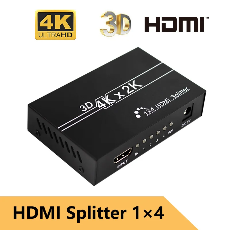 HDMI Splitter 1X4 1.4 3D 1080p Video HDMI Switch Switcher 1 in 4 out for DVD PS3 Projector to HDTV
HDMI Splitter 1X4 1.4 3D 1080p Video HDMI Switch Switcher 1 in 4 out for DVD PS3 Projector to HDTV