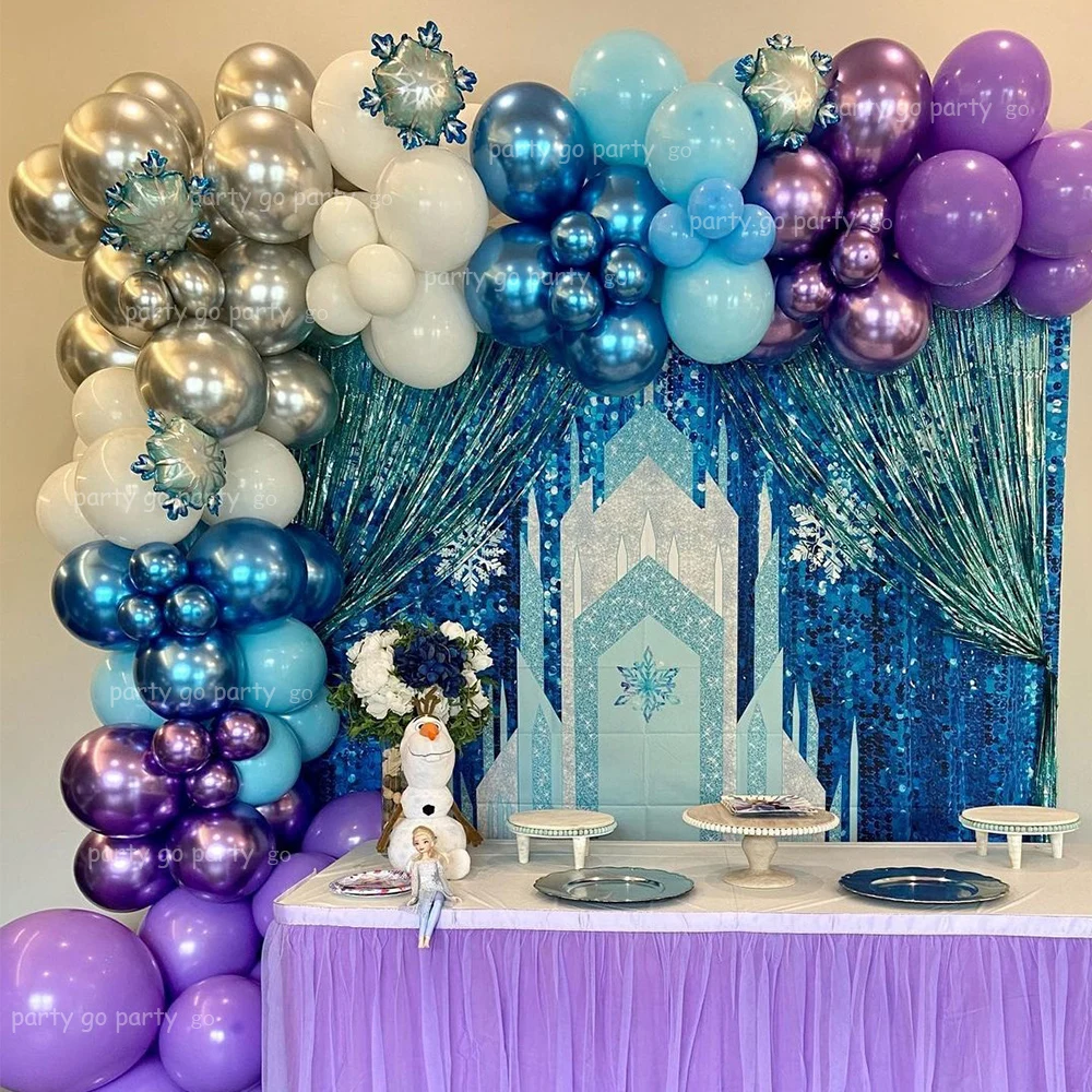 122pcs Mini Snowflake Balloon Garland Arch Metallic Blue Purple Globos Ice Snow Queen Party Home Decor Natal Christmas Supplies 
122pcs Mini Snowflake Balloon Garland Arch Metallic Blue Purple Globos Ice Snow Queen Party Home Decor Natal Christmas Supplies