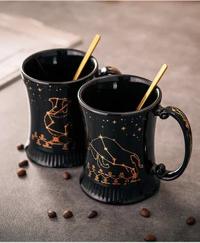 OUSSIRRO 400ml Ceramic Coffee Mugs Constellation Theme Lucky Mug With Gift Box with Lid and Spoon Christmas Gift for Friends
OUSSIRRO 400ml Ceramic Coffee Mugs Constellation Theme Lucky Mug With Gift Box with Lid and Spoon Christmas Gift for Friends