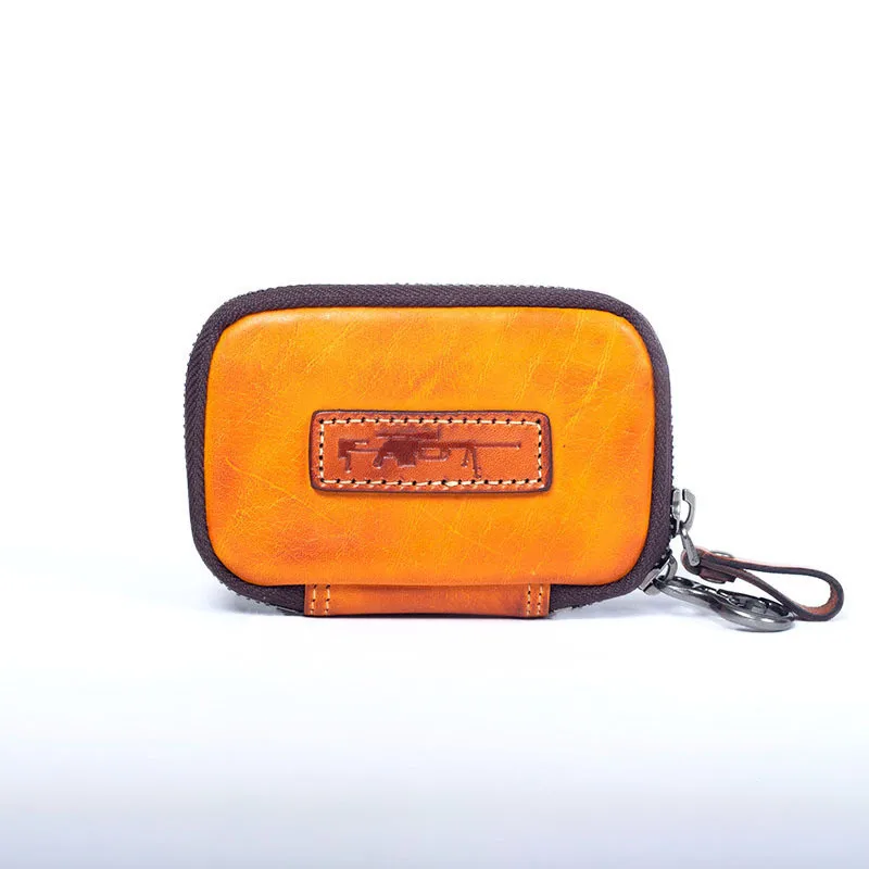 Personalized men's brown genuine leather key case multi-function card case women's top layer cowhide retro mini coin pursen
Personalized men's brown genuine leather key case multi-function card case women's top layer cowhide retro mini coin pursen