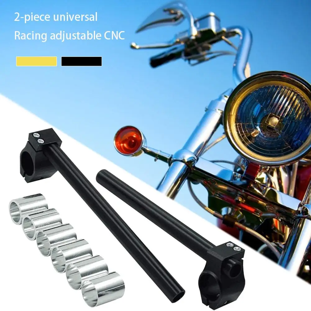 

2pcs Universal Racing Adjustable CNC 26MM 30MM 31MM Clip On Ons Fork Handlebars Handle Bar for Cafe Racer Motorcycle Accessories